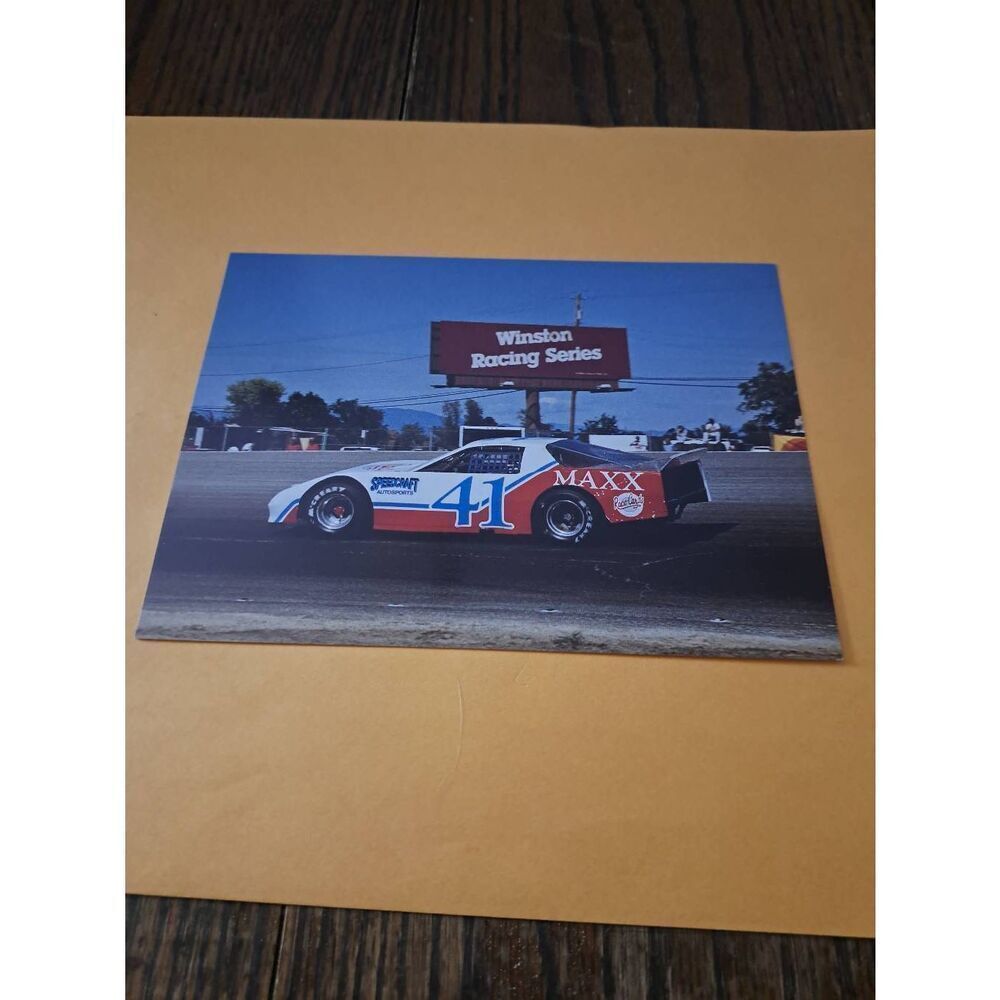 Vintage 1990 NASCAR Sheri Bown Driver Card #41 Speedcraft Auto Max 5x7 Camaro